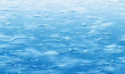 Obraz premium Blue water surface with ripples and drops. Abstract background and texture for design.