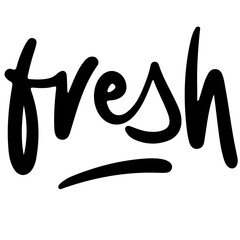 Fresh, Food Branding Logotype, Aesthetic Typography for Food Product