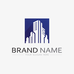 Building logo vector illustration design,Real Estate logo template, Logo symbol icon