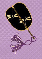 Traditional Japanese Illustration｜伝統的なイラスト|
軍配　武将　戦国｜背景なし