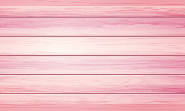 Vector bright light pink color wood plank texture
