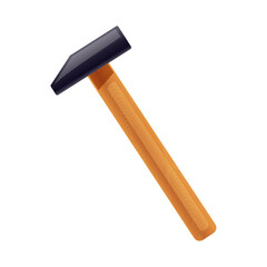 Vector hammer isolated on a white background