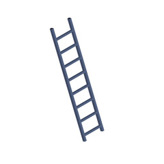 Vector realistic detailed 3d wooden stairs ladders