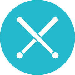 Fototapeta premium Drumsticks Icon