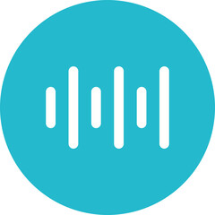 Obraz premium Sound Waves Icon
