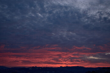 From my window I wake up very often to very beatiful red sunrises