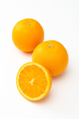 白背景にネーブルオレンジ