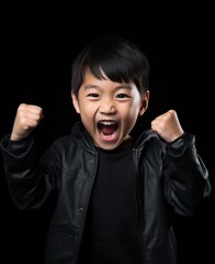 Excited Young Child with Big Smile