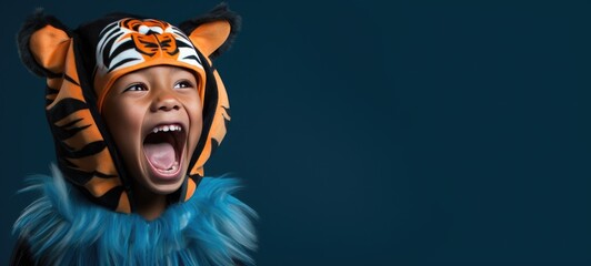 Naklejka premium The Ultimate Roar, Fictional Character Created by Generative AI. 