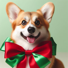 Dogs dressed like Christmas　クリスマスらしい格好をした犬