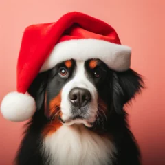 Foto auf Acrylglas Dogs dressed like Christmas　クリスマスの格好をした犬 © Churin Art Works