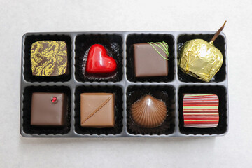 バレンタインのチョコレートの贈り物