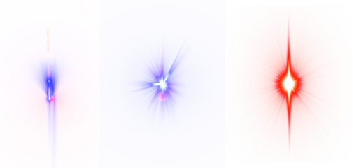 lens flares on transparent background