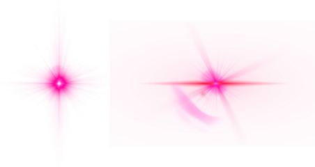 lens flares on transparent background