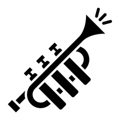 Trumpet Icon - obrazy, fototapety, plakaty