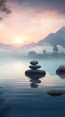 calm abstract zen background