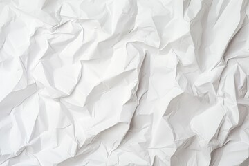 Fototapeta premium white crumpled paper background