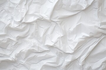 Obraz premium white crumpled paper background