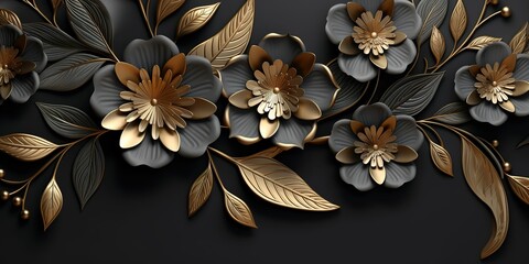 Flower background, generative ai