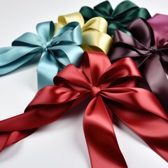 Luxury Collection of Customizable Ribbon Bows in Various Colors