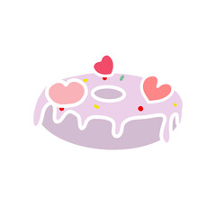 Donut with heart