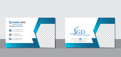 Simple business card template. Creative and modern business card template. Double sided business card design template . Vector creative business card. Set of modern business card print templates.