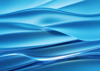 Fototapeta premium 綺麗な水色のウェーブ背景テクスチャー
