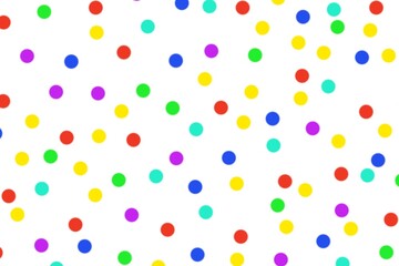 Yellow, green, pink and orange many more dots background