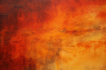 Orange and red colored background burned charred, abstract. Watercolor, banner Stone, paper...