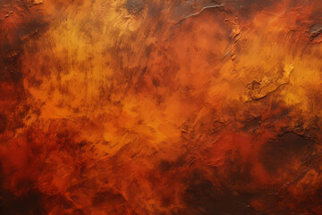 Orange and red colored background burned charred, abstract. Watercolor, banner Stone, paper...