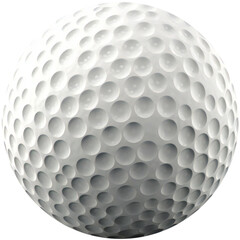 Golf ball isolated on transparent background
