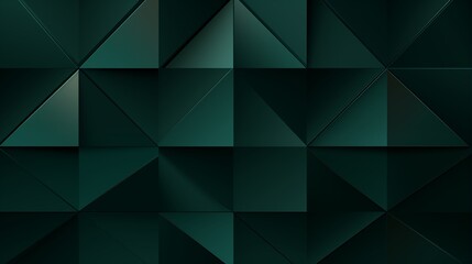 Dark Green Wallpaper with a Variety of Shapes