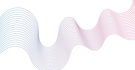 Flowing Wave Pattern Halftone Curve Shape on Transparent Background	