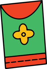 Hand drawn doodle vector illustration of Chinese New Year | poster template icon asset