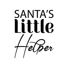 santa's little helper black letter quote