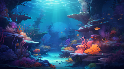 Ocean's Hidden Paradise: A Vibrant Journey through an Underwater Coral Wonderland