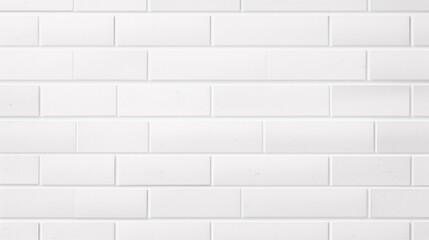 A Minimalist White Brick Wall with a Striking Black and White Sign
