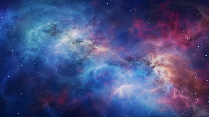 Fototapeta na wymiar Galactic Dreamscape: A Symphony of Stardust and Iridescent Colors
