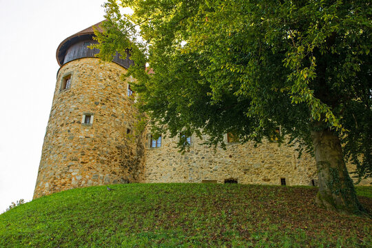 The historic Dubovac Castle in Karlovac, central Croatia. It dates from probably the 12th or 13th century