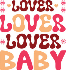 retro valentine's day svg design cut file