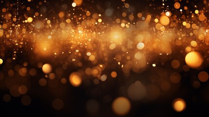 Gold Lights Shimmering in the Darkness
