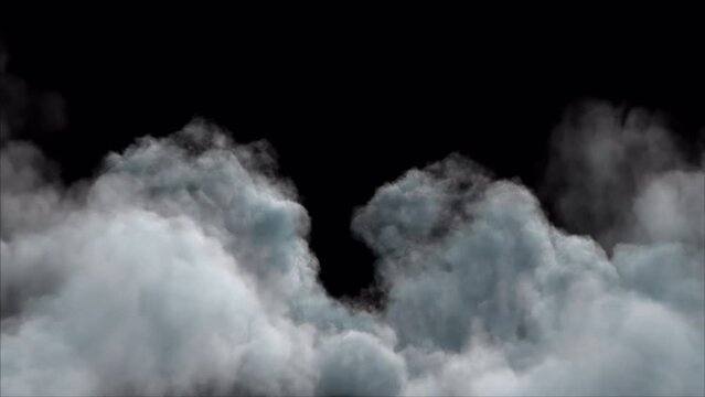 Cloud Soft Fly Over Sky with Alpha Channel. Flying over sky passing clouds on alpha channel place on footage or background easier to change colour.