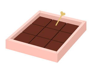 生チョコのイラスト