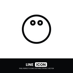 Squash ball icon pixel perfect | Vector outline illustration