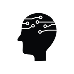 ai icon vector Artificial intelligence icon logo 