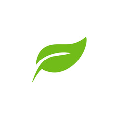Leaves icon for natural, eco, vegan, bio labels