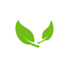 Leaves icon for natural, eco, vegan, bio labels