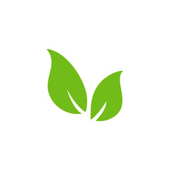 Leaves icon for natural, eco, vegan, bio labels