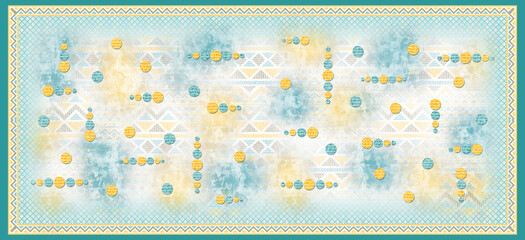 Digital Print Dupatta Design, Digital Stole Designs, Scarf Design