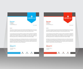 A unique letterhead design template for your business